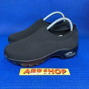 GLOBAL SHOES Women`s Size 8.5 - Black Comfort Shoes Sneakers / Style 1868